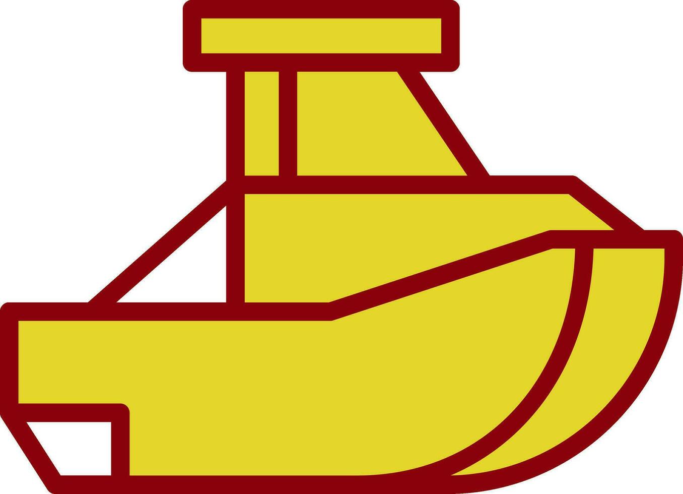 Toy Boat Vector Icon Design