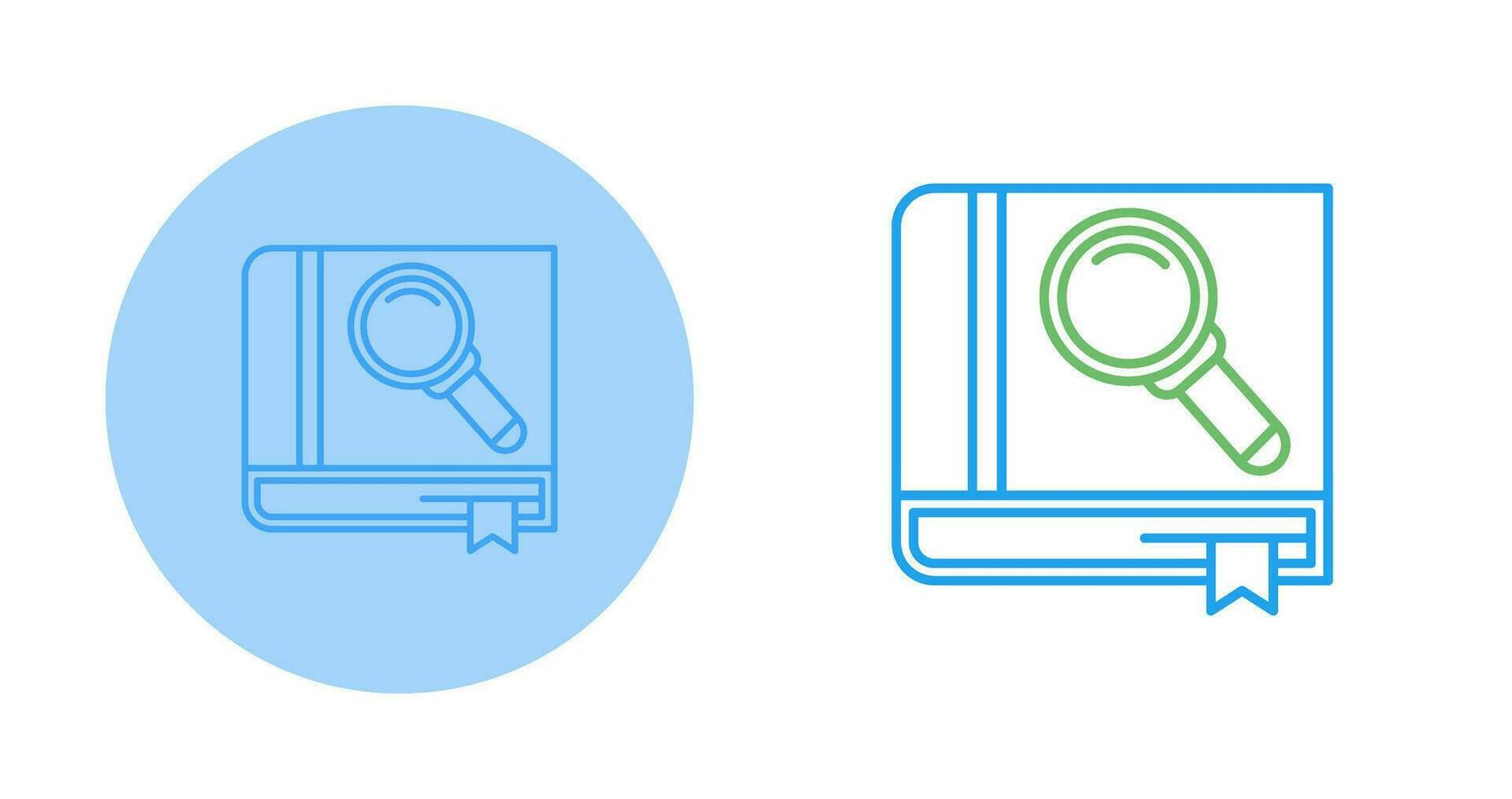 Search Book Vector Icon