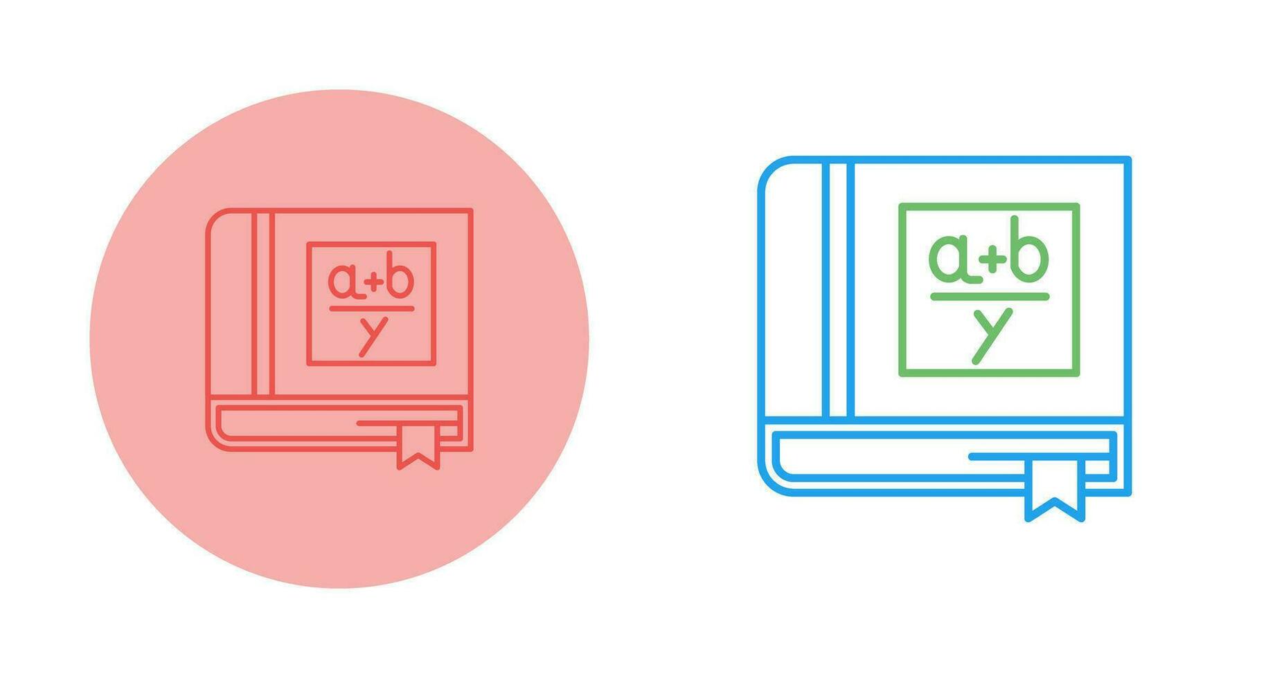 Algebra Book Vector Icon