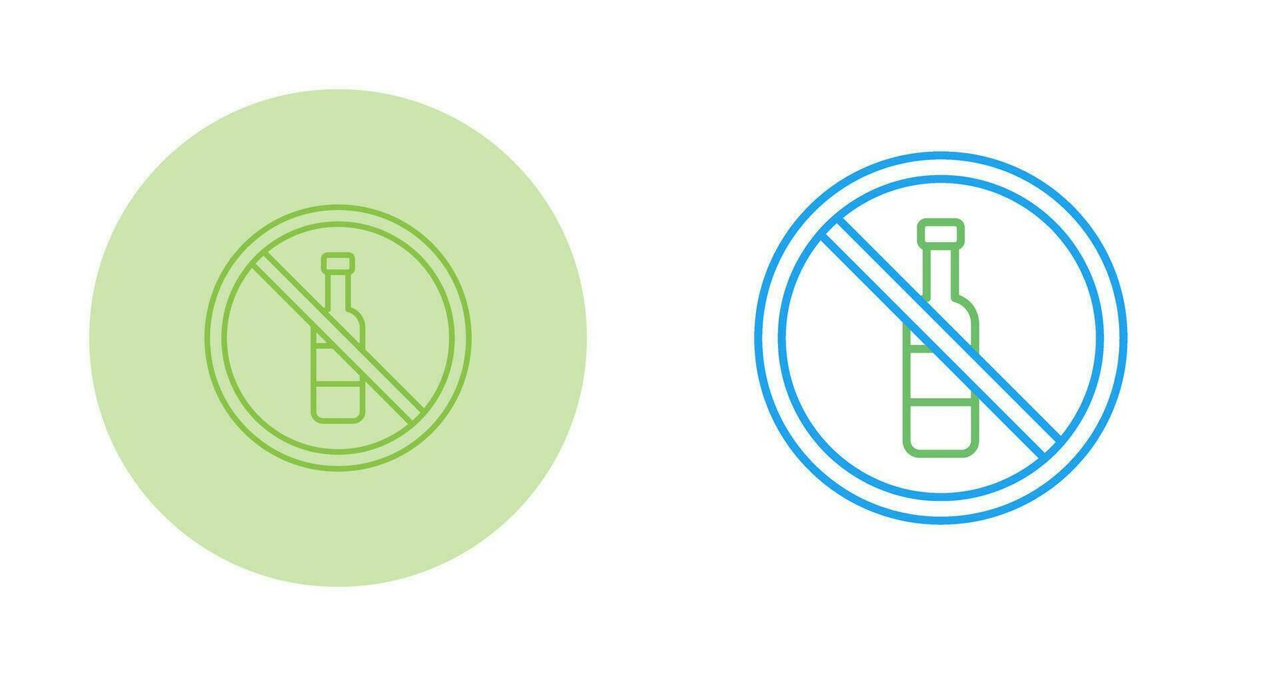 No Alcohol Vector Icon