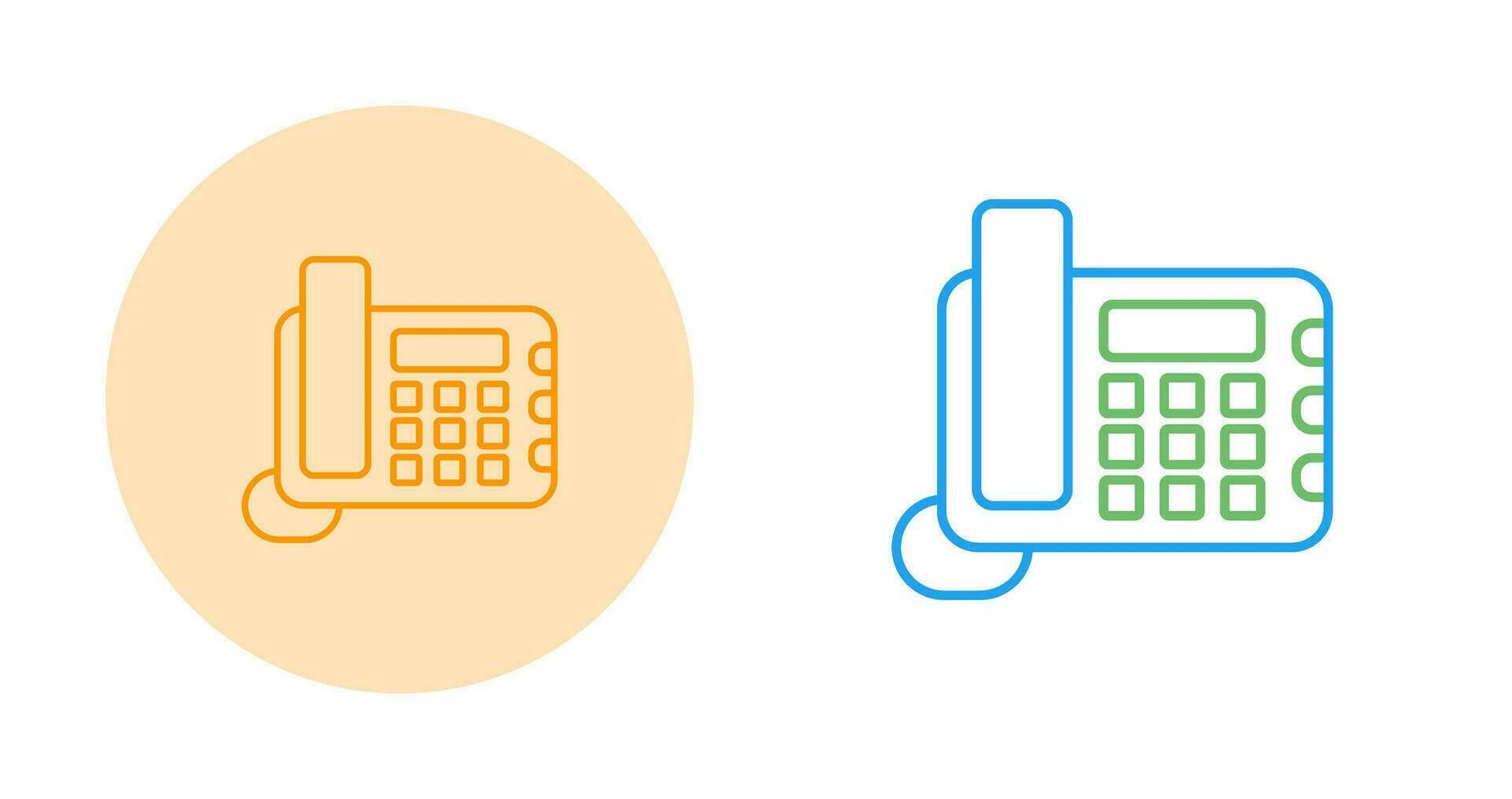 Land Line Phone Vector Icon