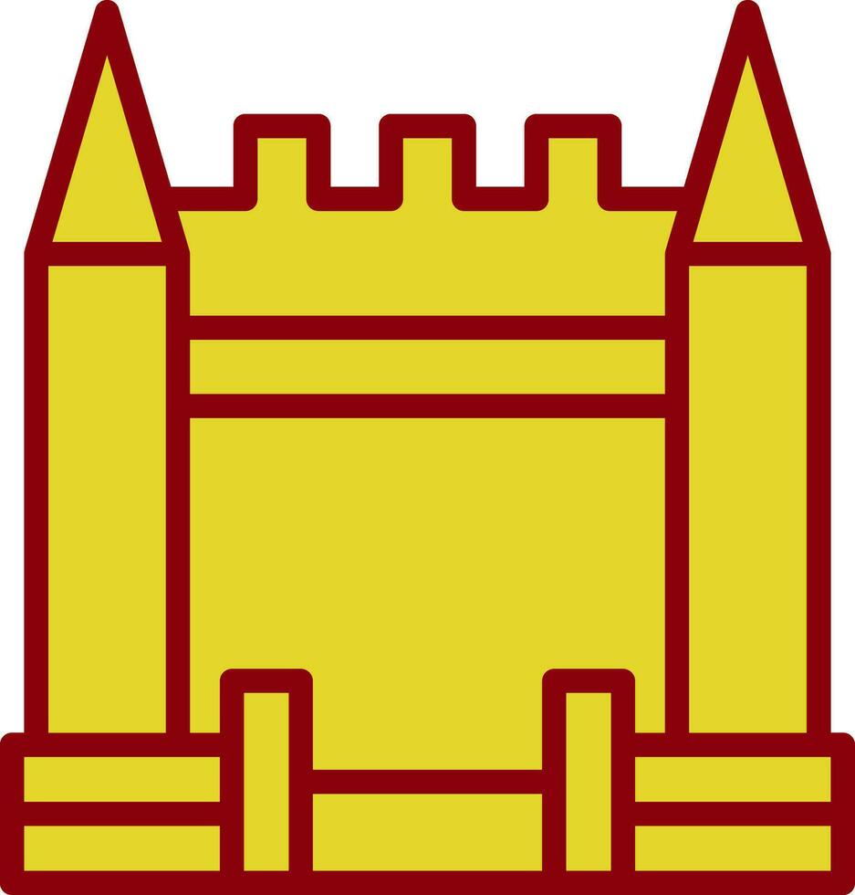 Inflatable Castle Vector Icon Design