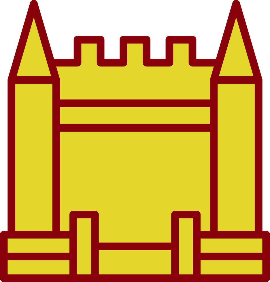 Inflatable Castle Vector Icon Design