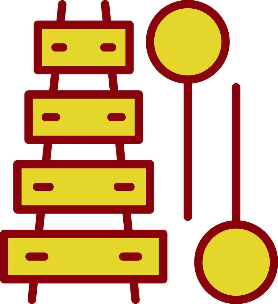 Xylophone Vector Icon Design