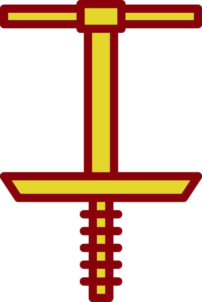 Pogo Stick Vector Icon Design