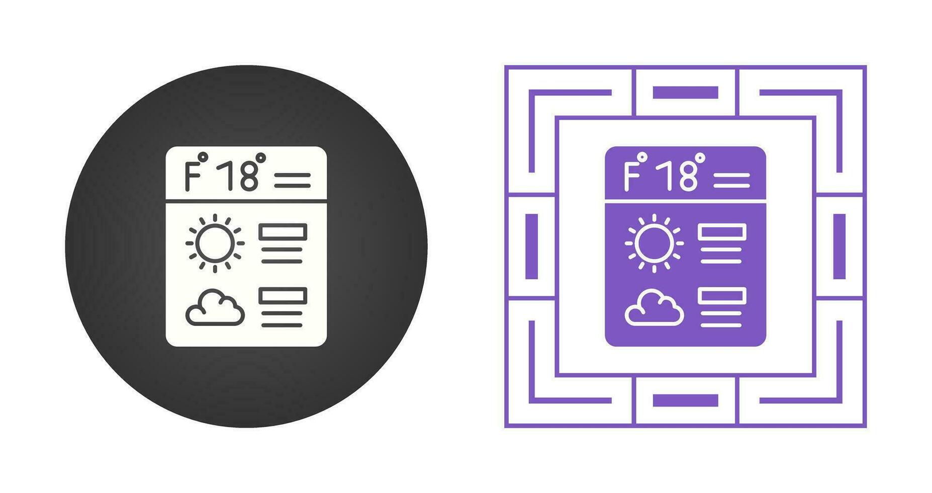 Forecast Vector Icon