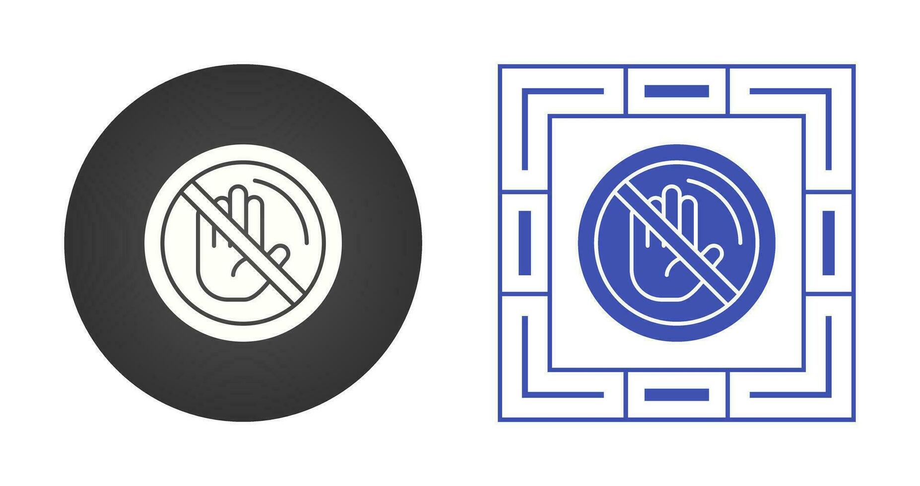 No Passing Vector Icon