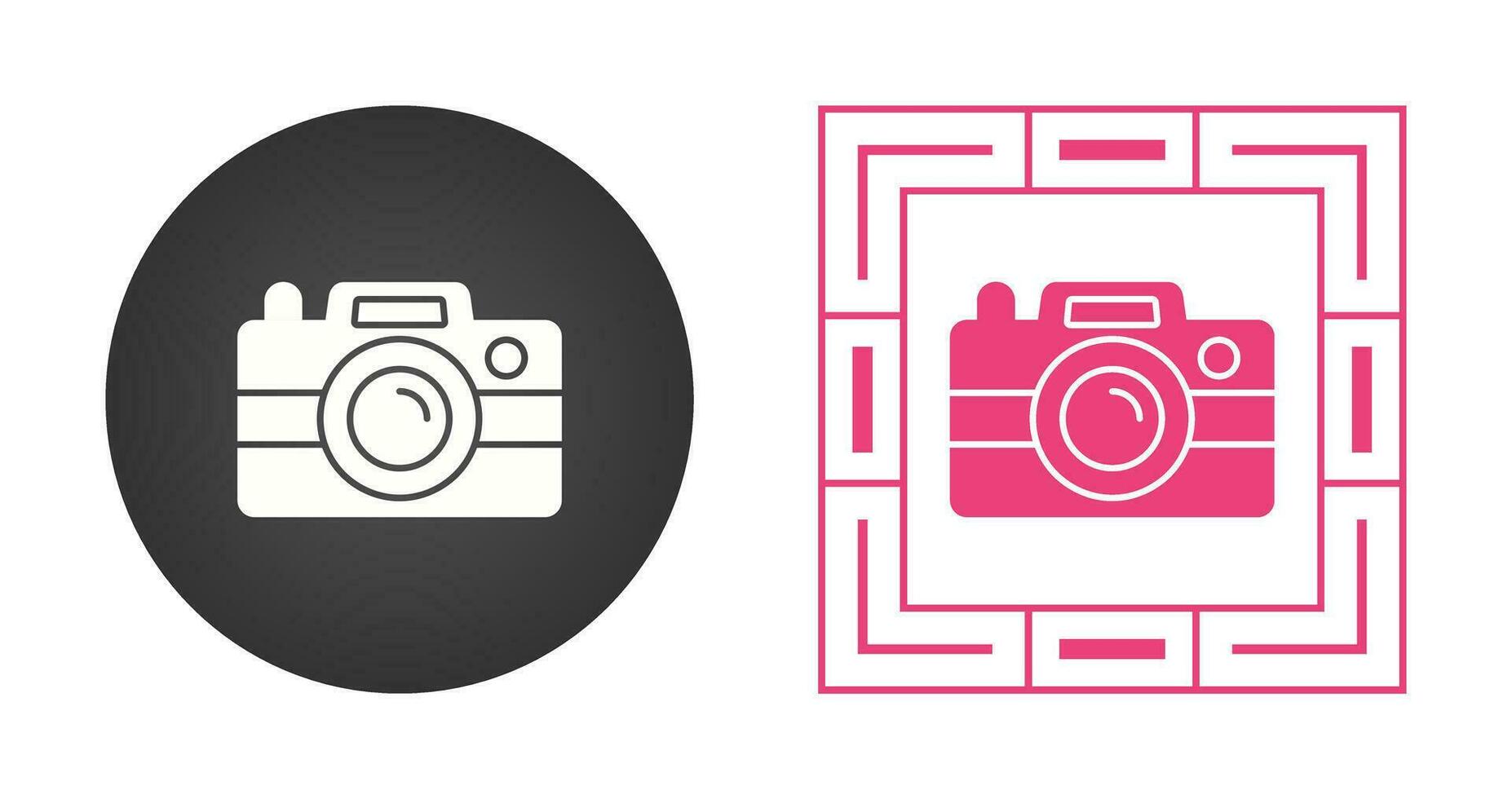 icono de vector de cámara de fotos