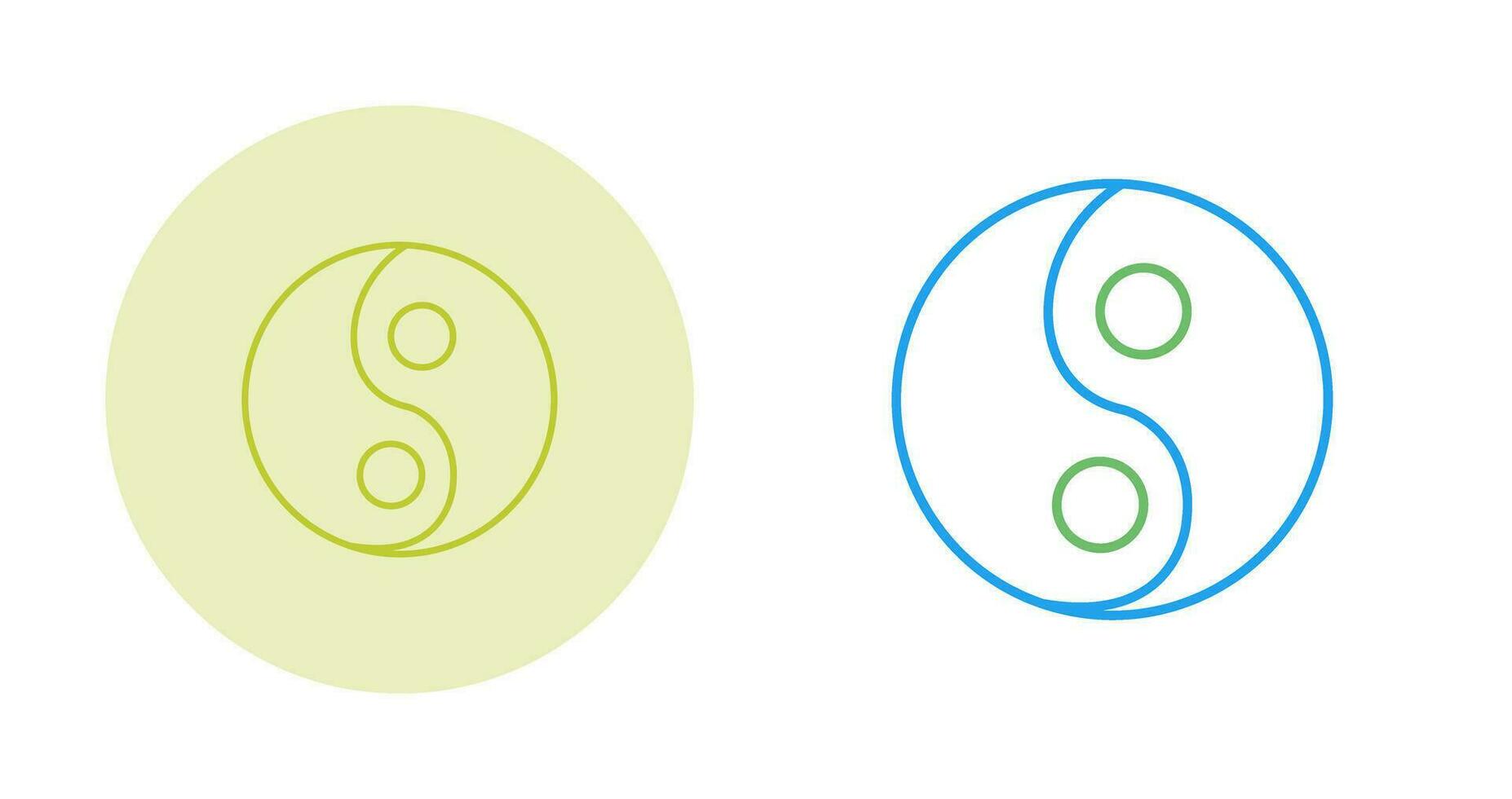 icono de vector de yin yang