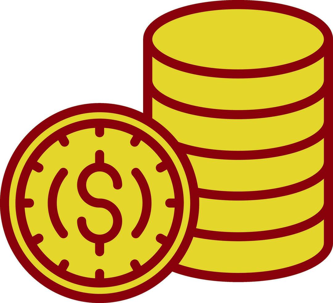 diseño de icono de vector de monedas
