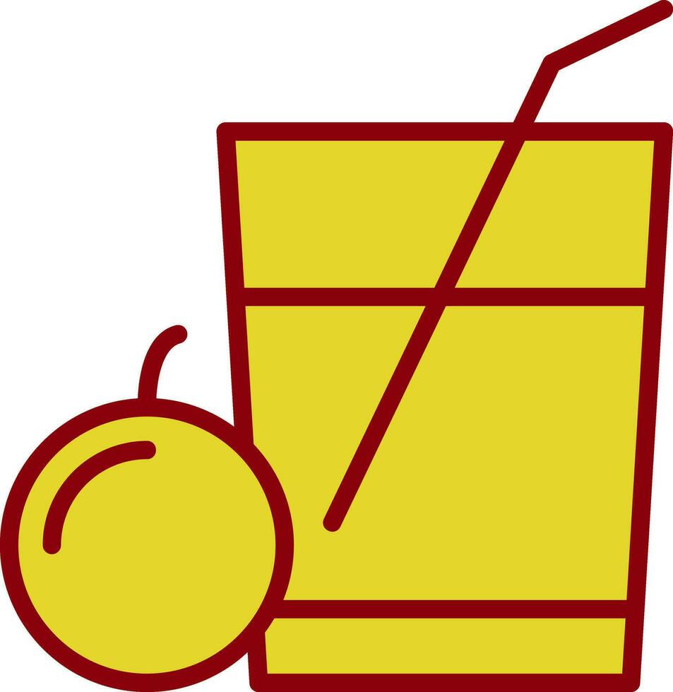 Lemon Juice Vector Icon Design