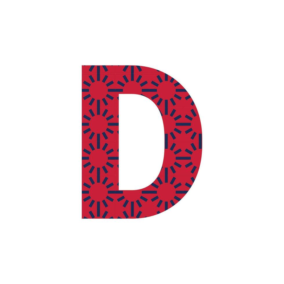 D letter logo or d text logo and d word logo design. vector