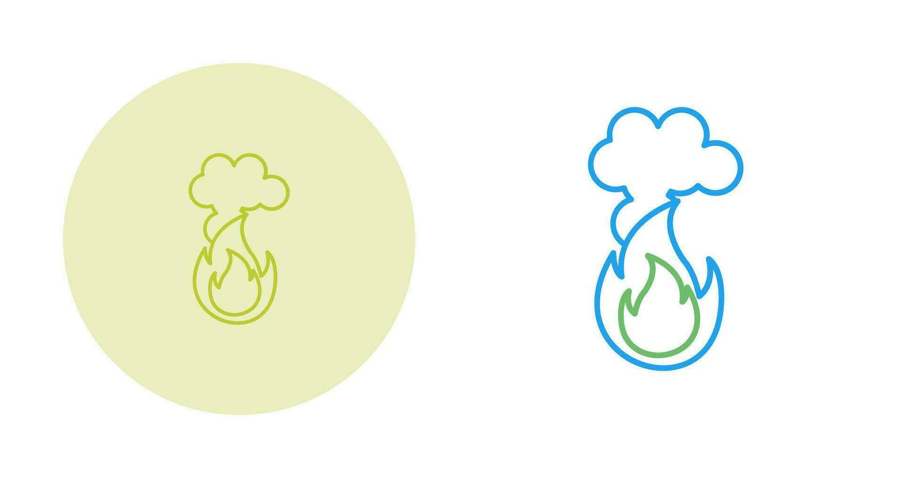 Fire Pollution Vector Icon
