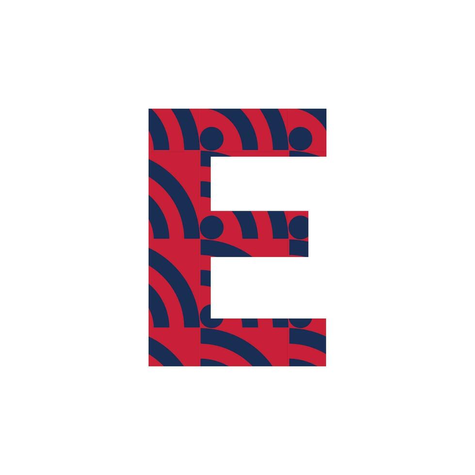 E letter logo or e text logo and e word logo design. vector