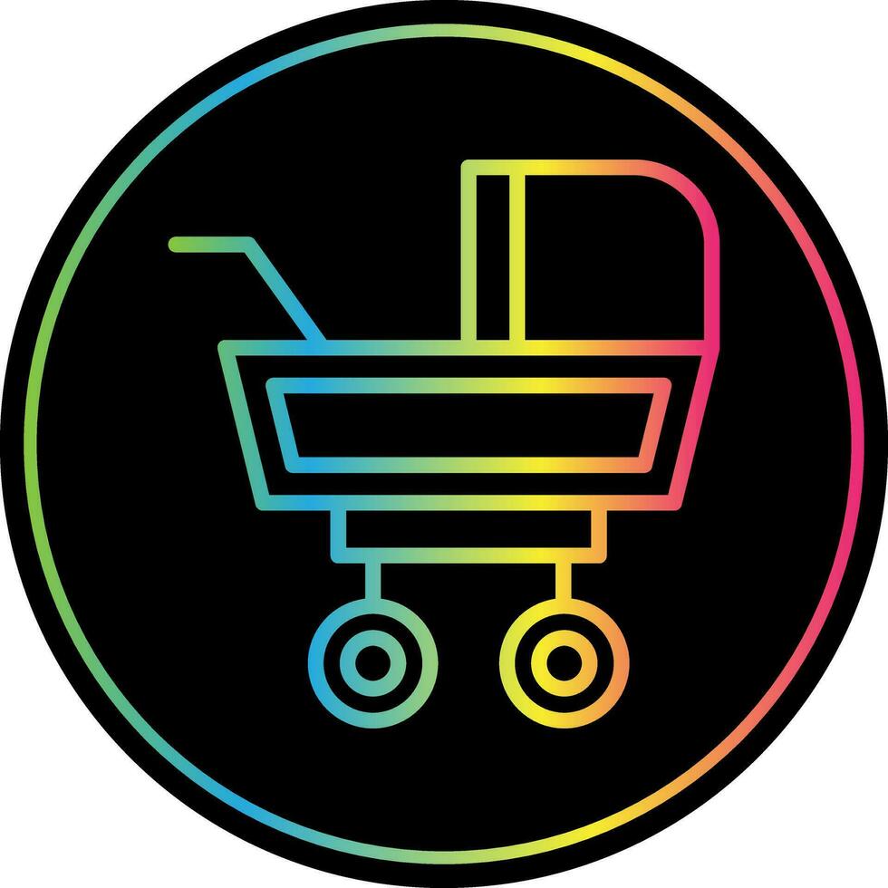 Baby Buggy Vector Icon Design