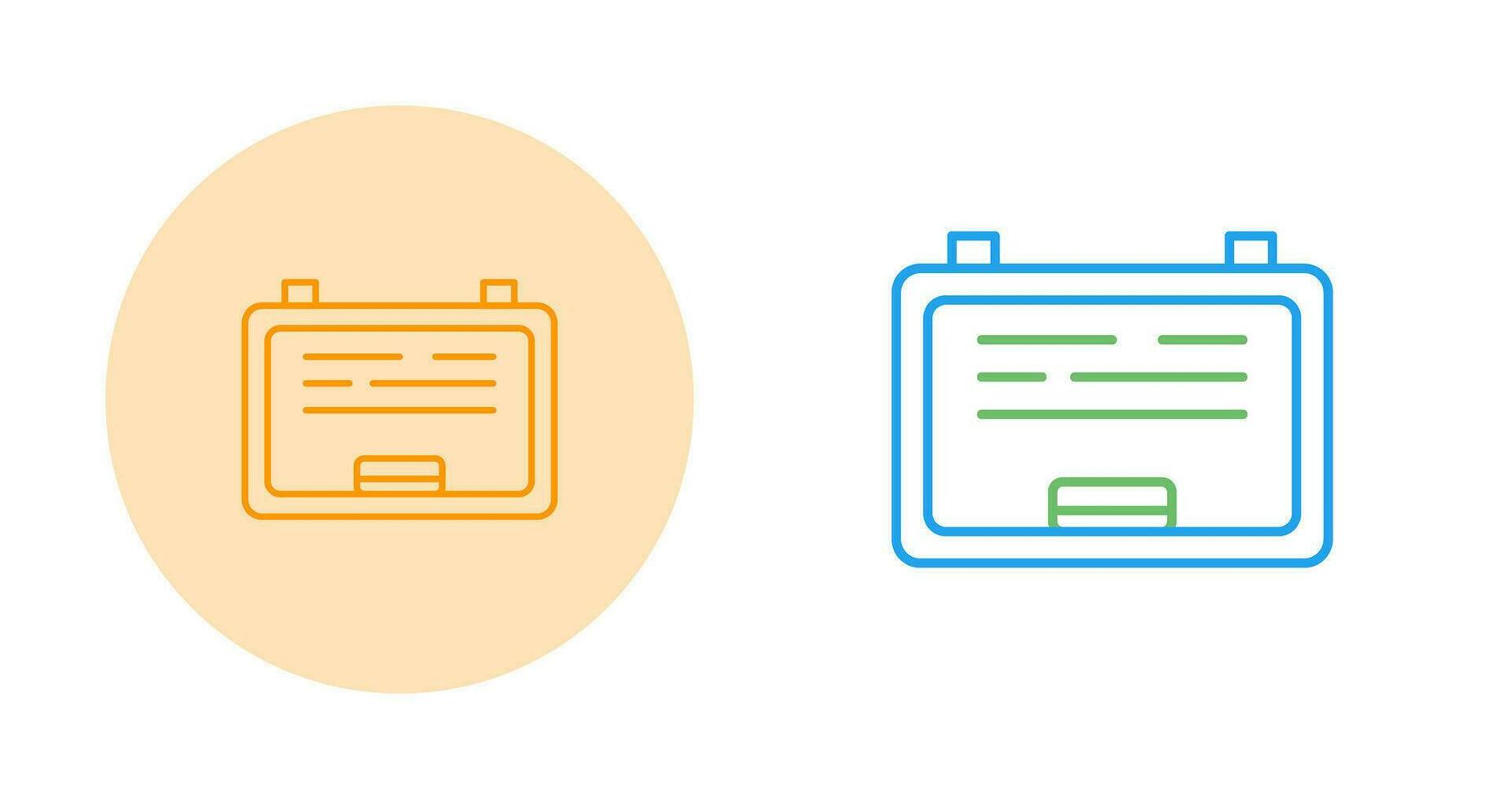White Board Vector Icon