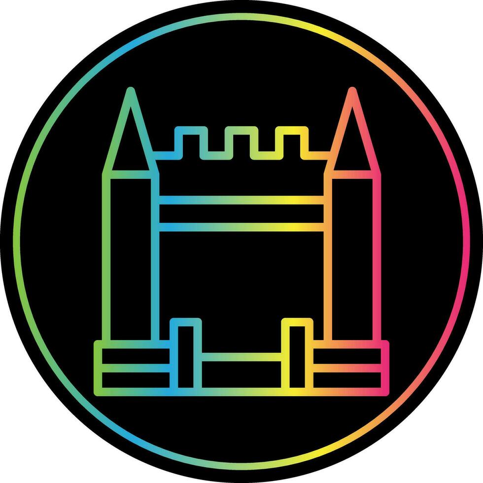 Inflatable Castle Vector Icon Design