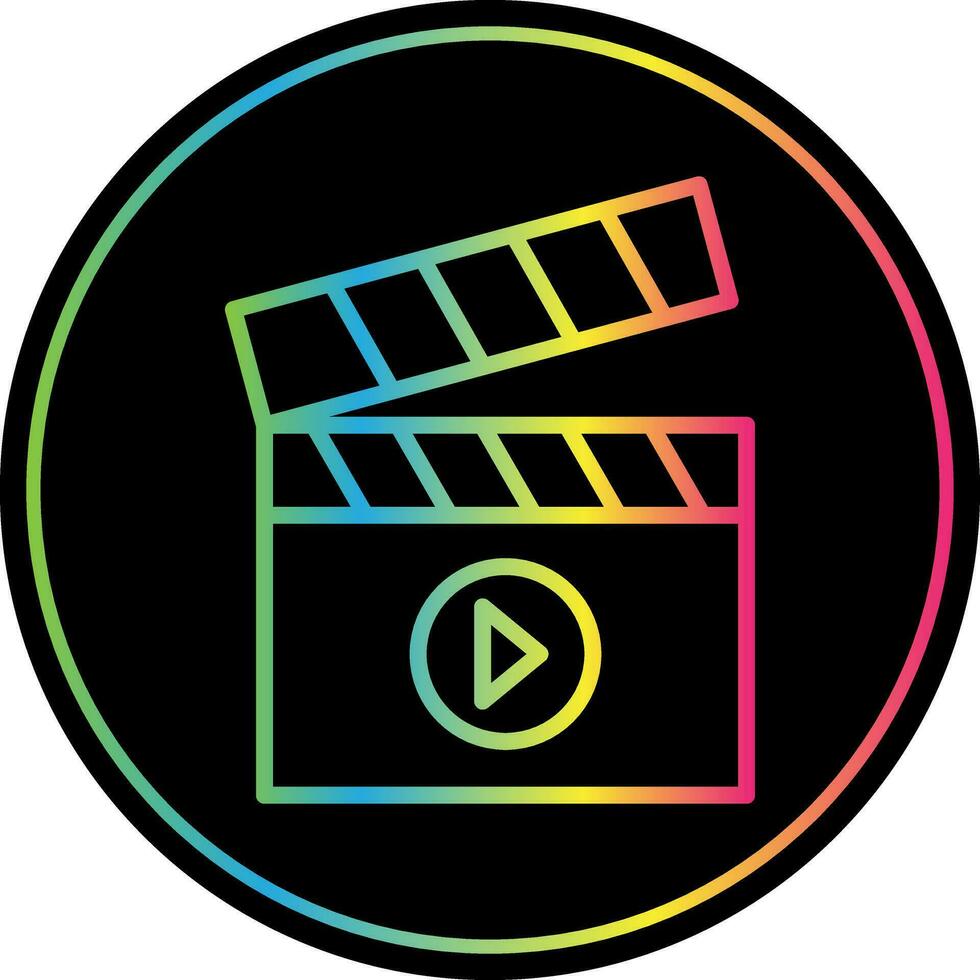 Clapperboard Vector Icon Design