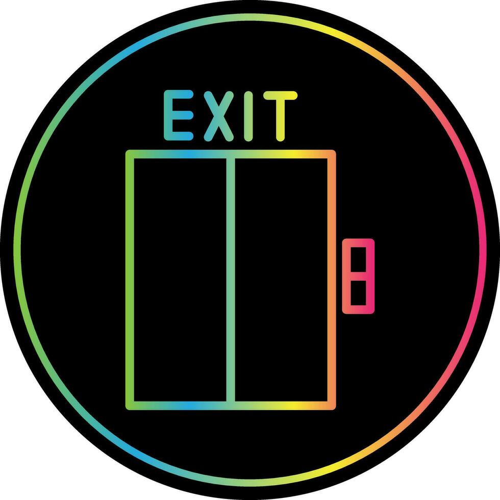 Exit Vector Icon Design