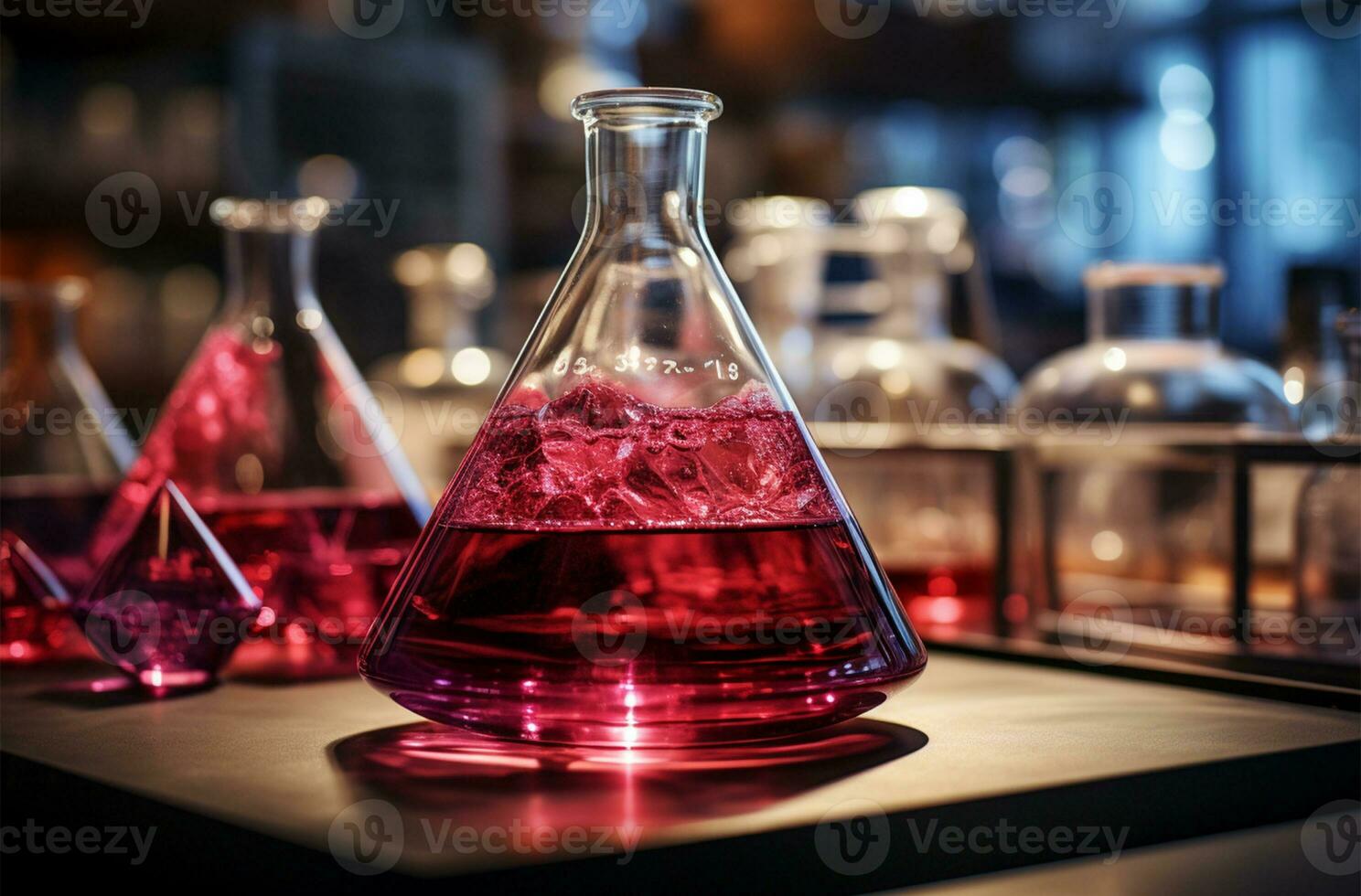 laboratory glassware in laboratory AI Generated photo