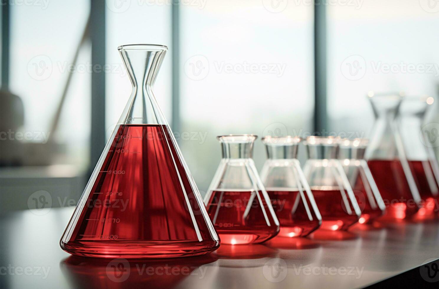laboratory glassware in laboratory AI Generated photo