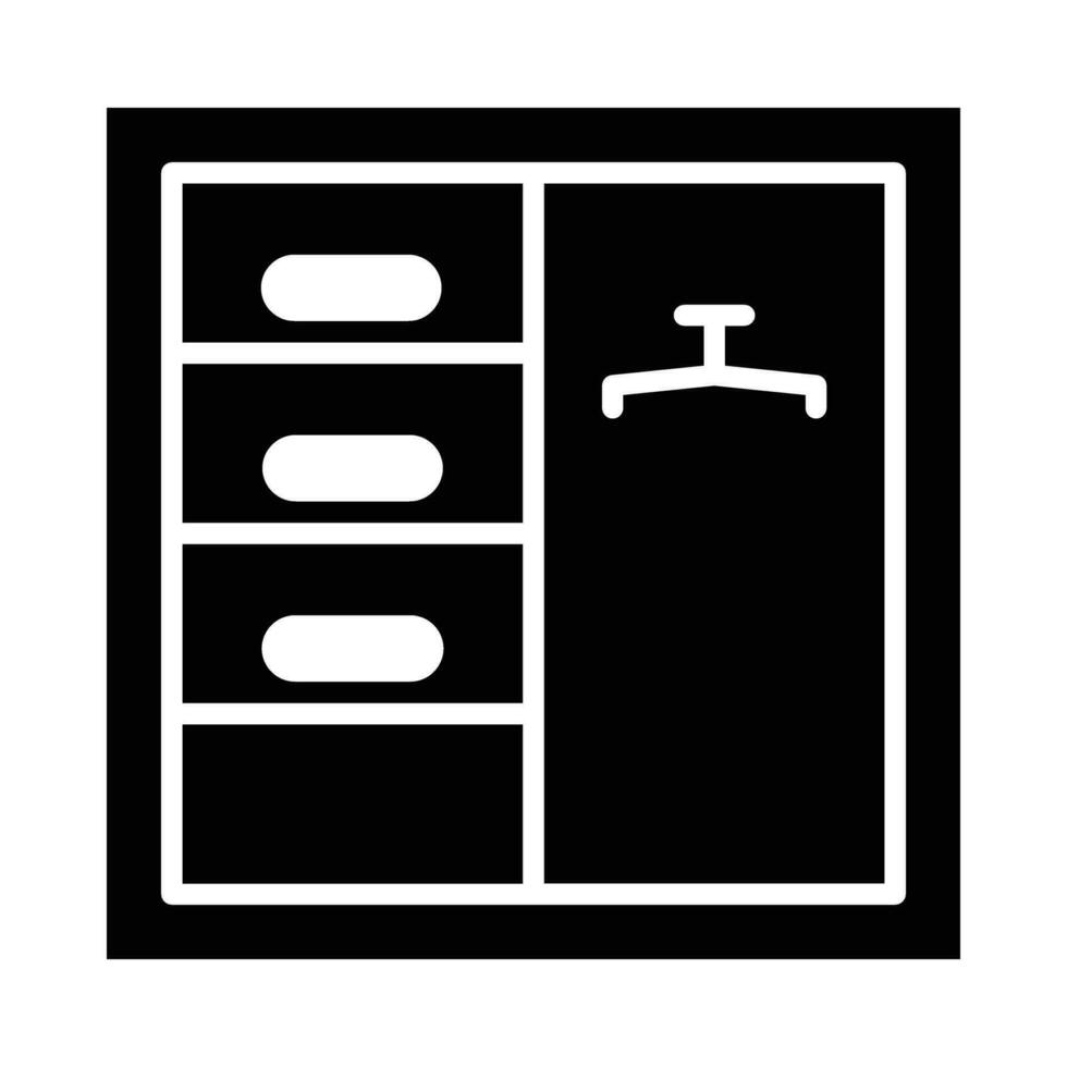 Closet Vector Glyph Icon For Personal And Commercial Use.