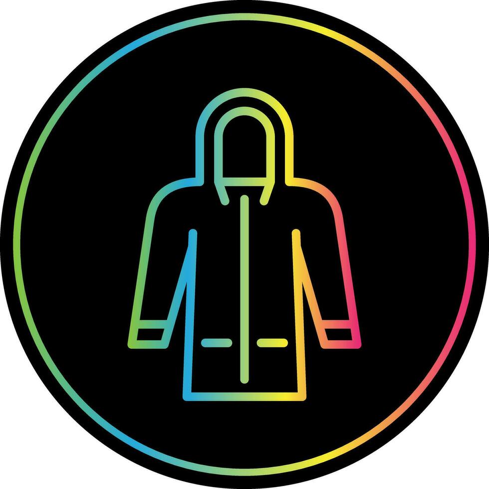 Raincoat Vector Icon Design