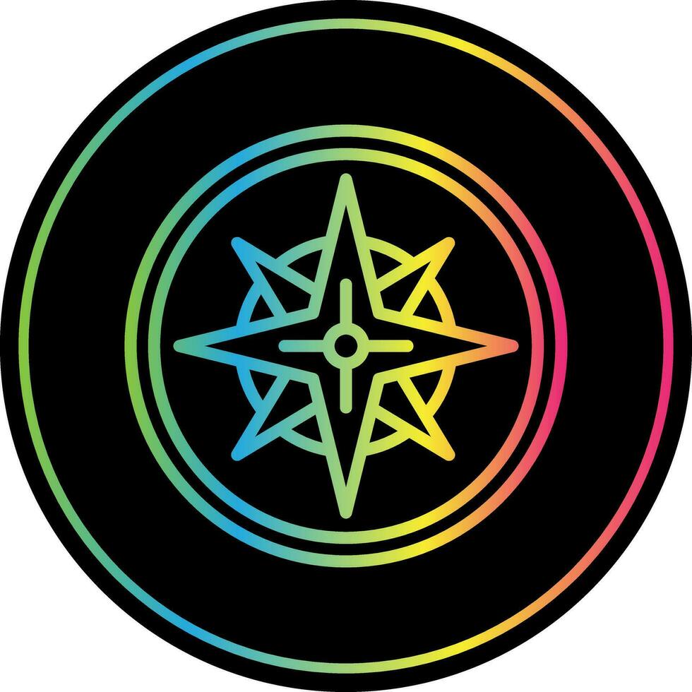 Windrose Vector Icon Design