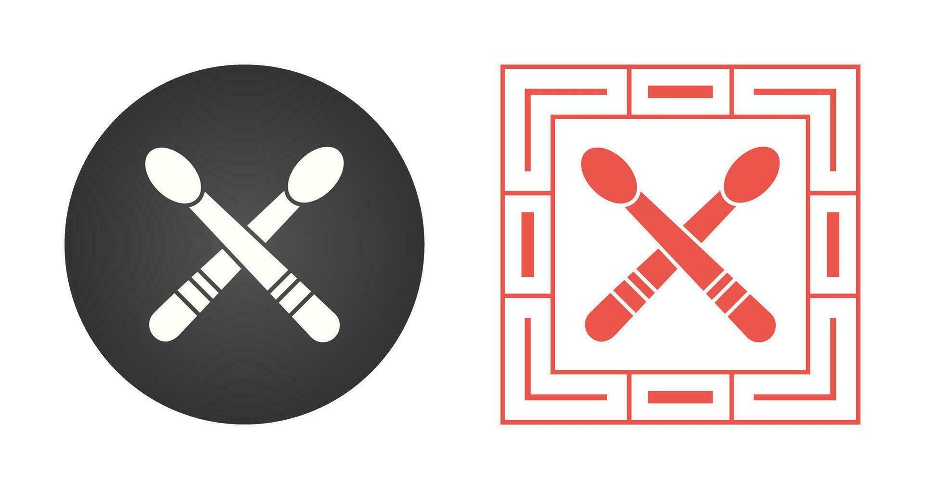 Drumsticks Vector Icon