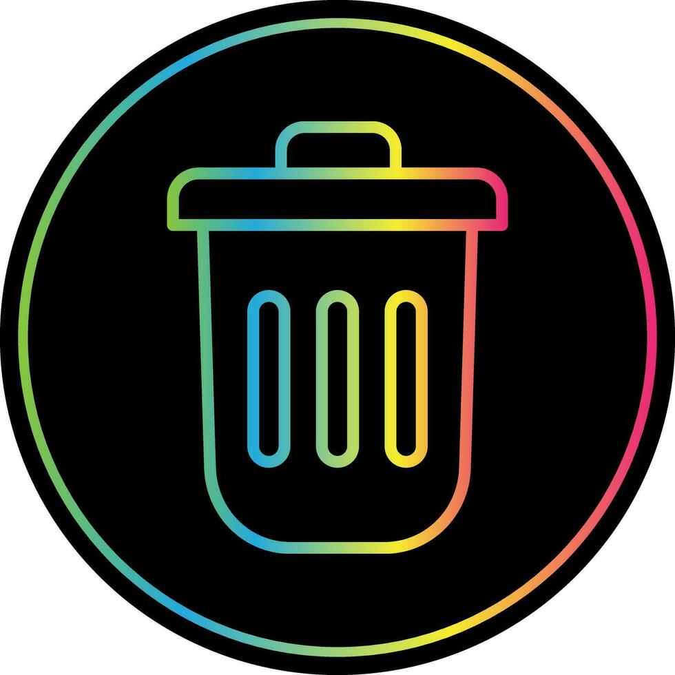 Dustbin Vector Icon Design