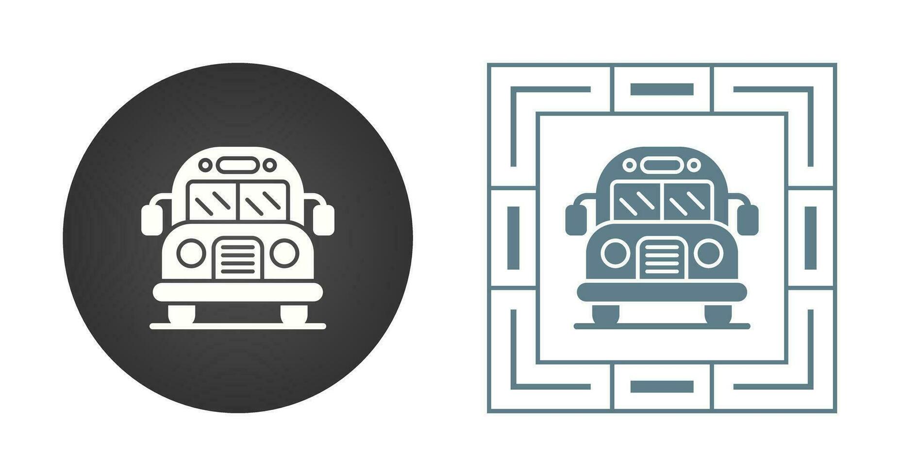 School Bus Vector Icon