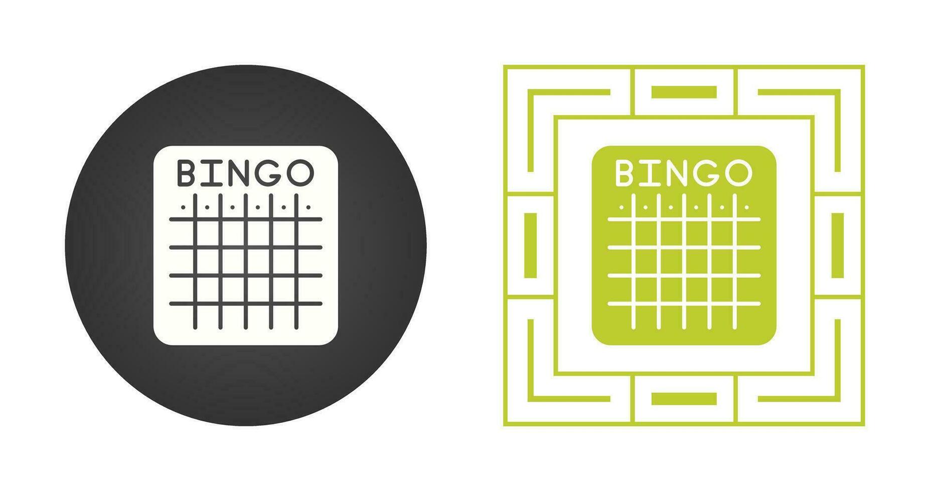 icono de vector de bingo