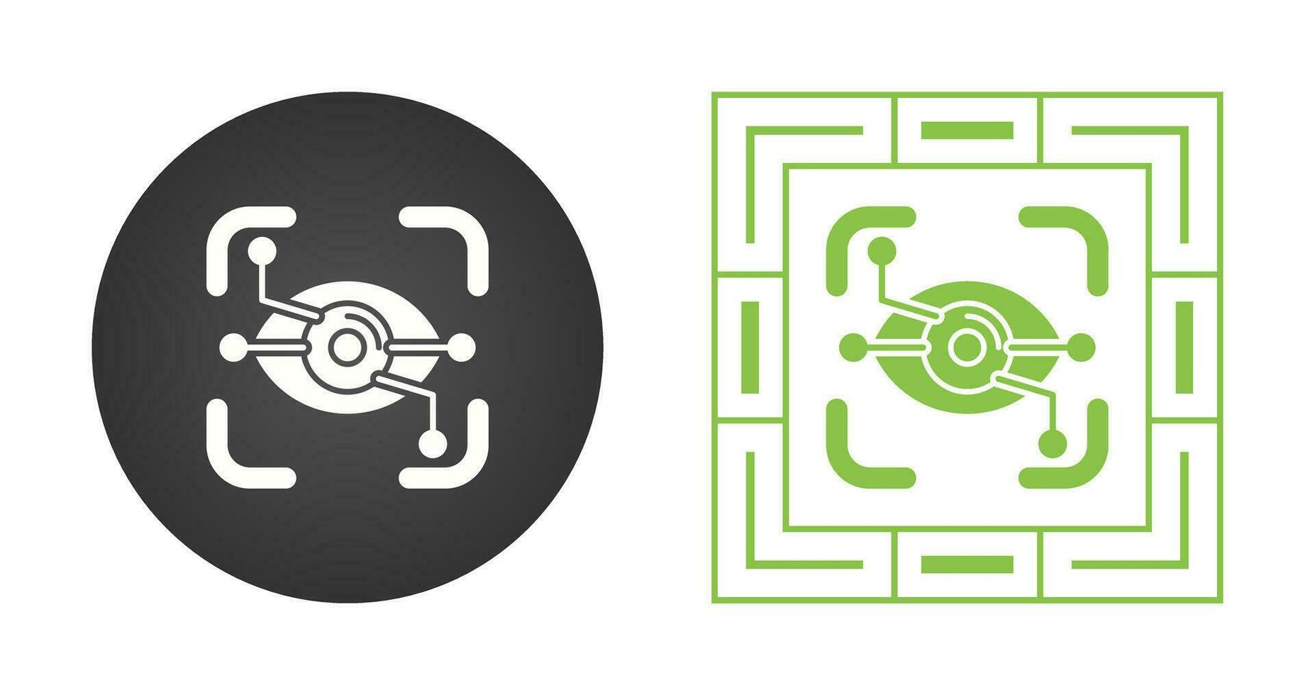Eye Recognition Vector Icon