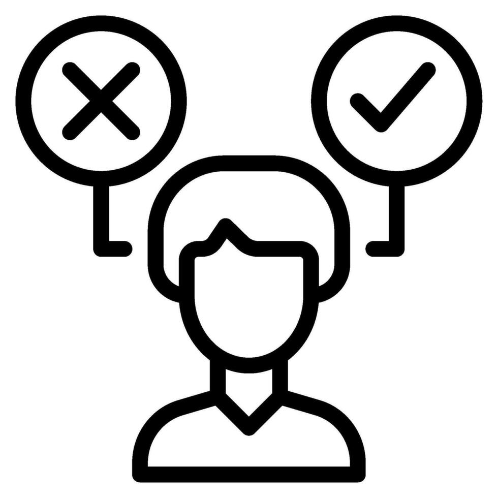 Decision Making icon vector