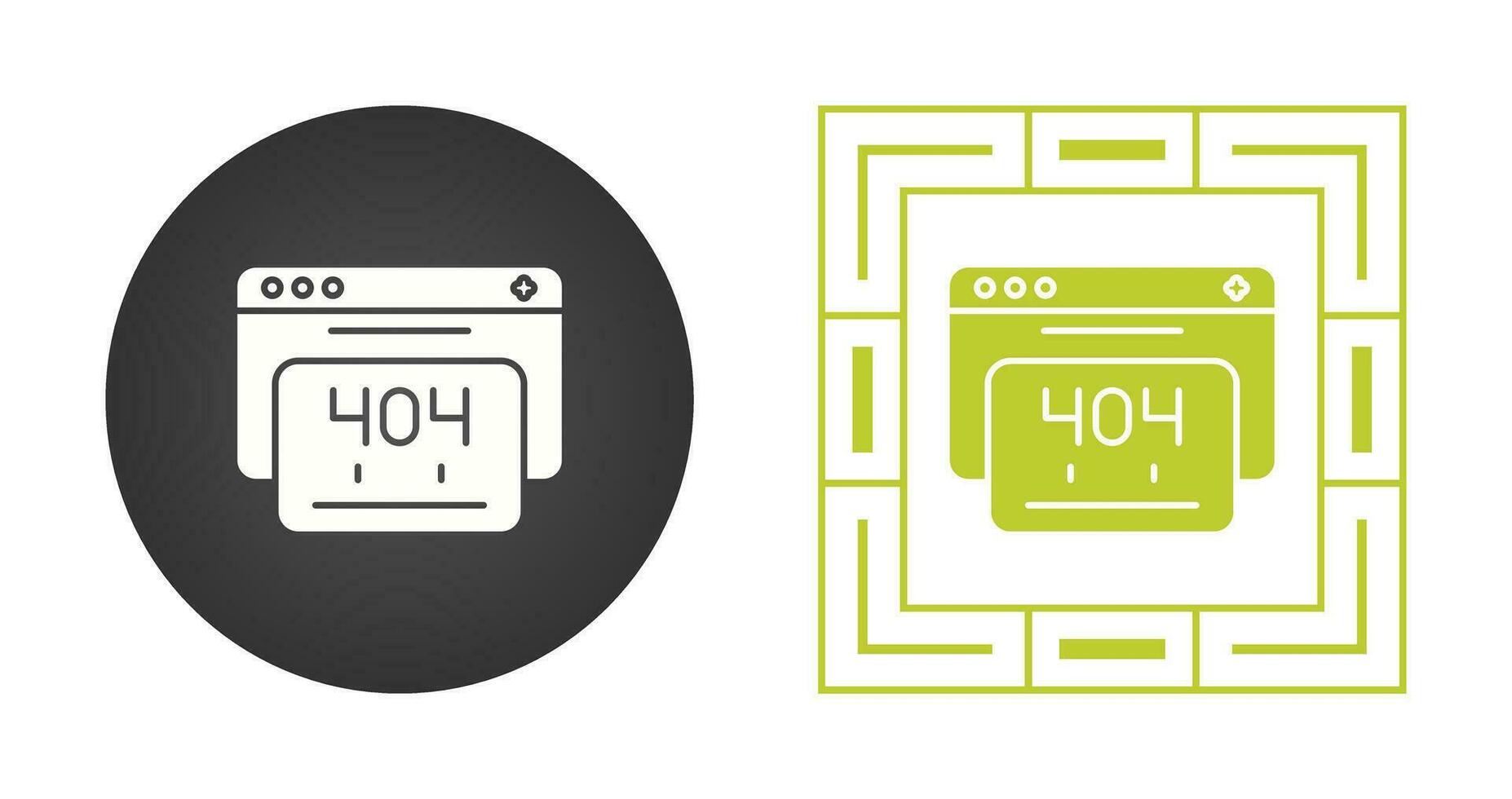 404 Error Vector Icon