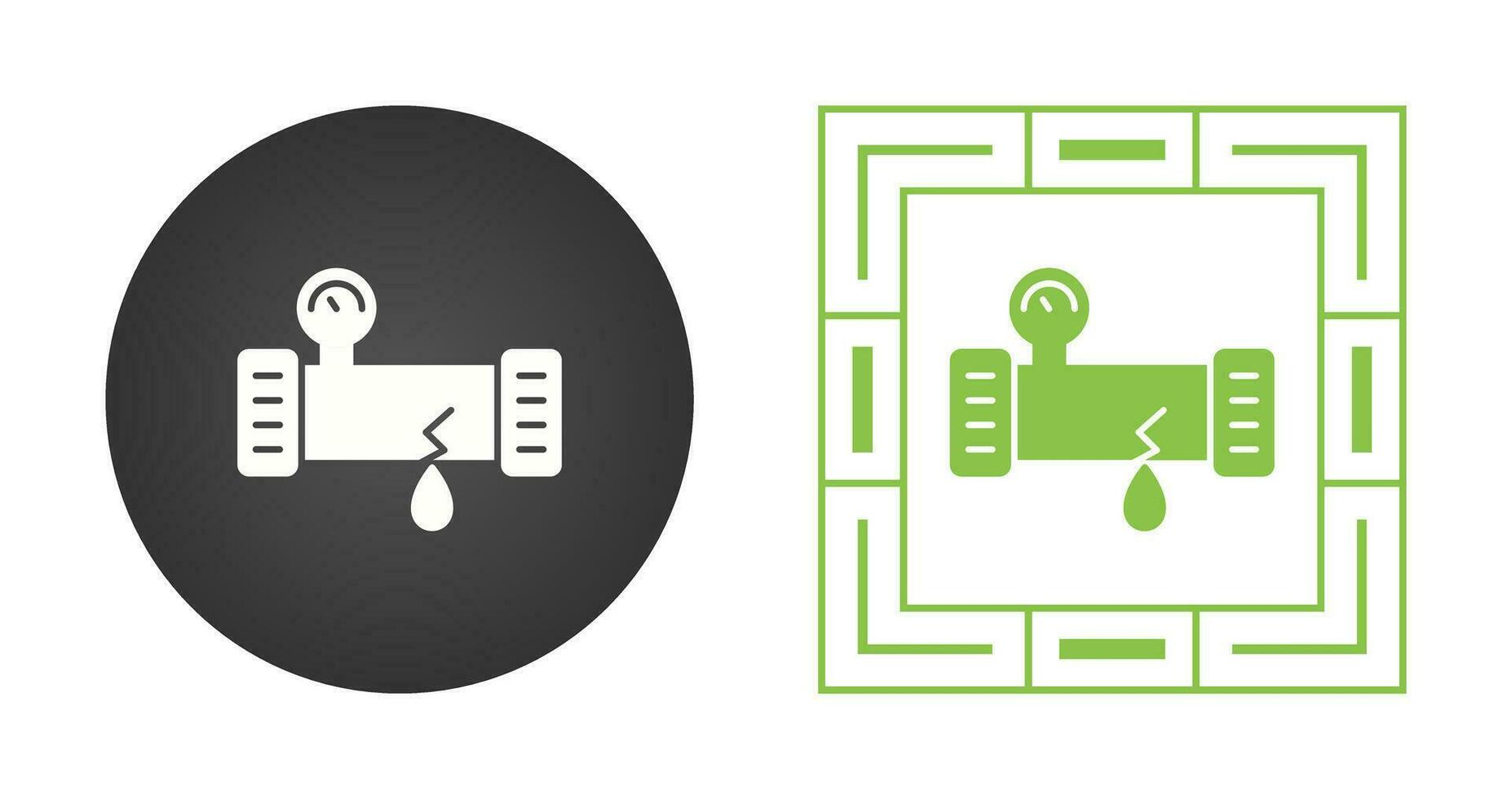 Broken Pipe Vector Icon