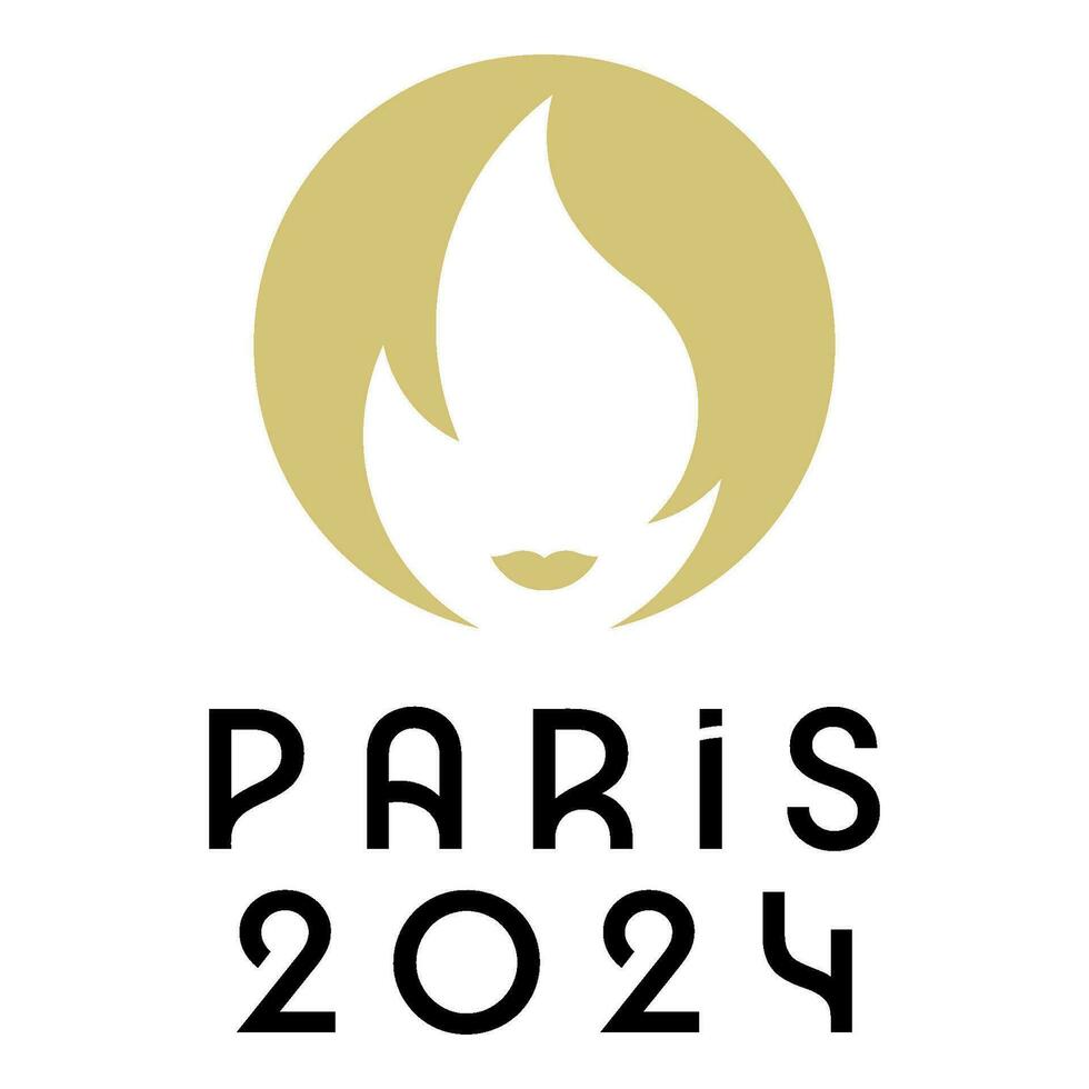 Ucrania, járkov - agosto, 2, 2023. París, Francia, 2024 verano Juegos Olímpicos oficial logo. vector
