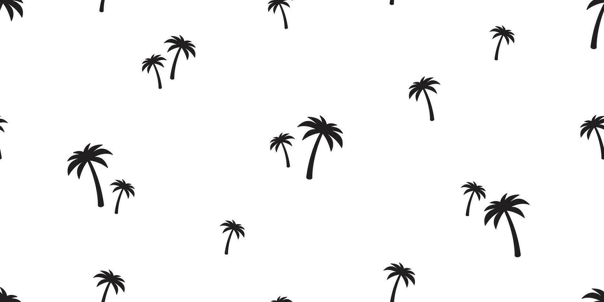 palm tree seamless pattern vector coconut tree island tropical summer beach tile background scarf isolated repeat wallpaper ocean illustration