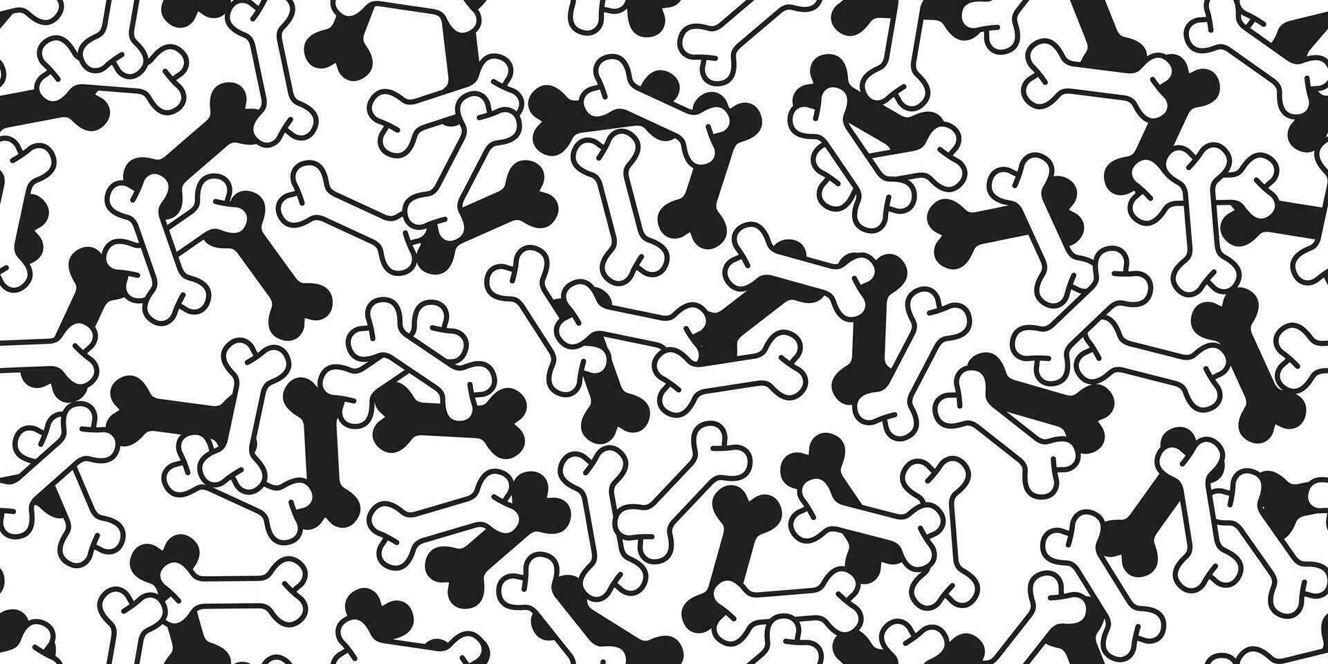 Dog bone seamless pattern vector french bulldog pet halloween cartoon scarf isolated repeat wallpaper tile background illustration doodle
