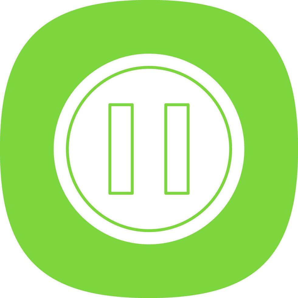 Pause Vector Icon Design