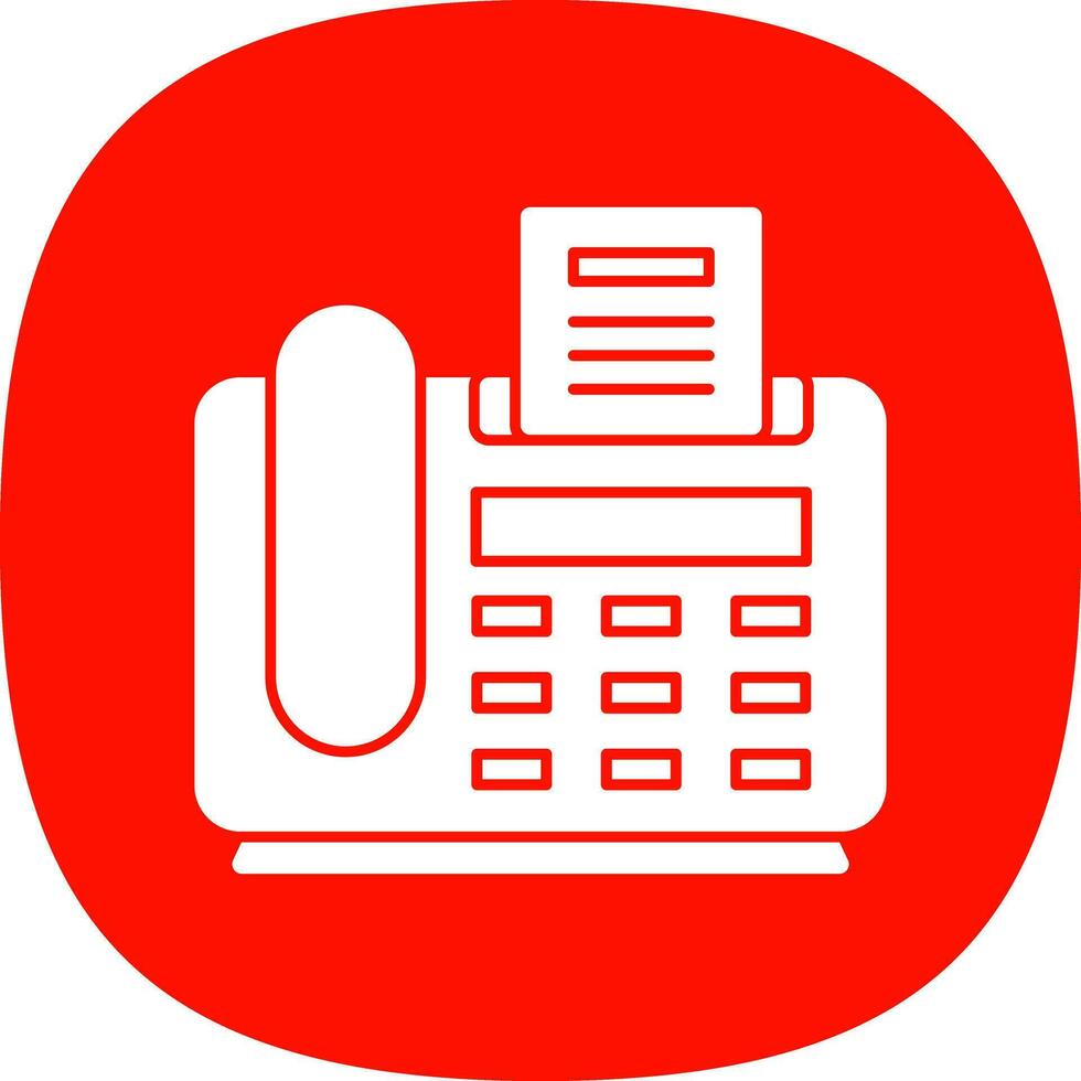 Fax Machine Vector Icon Design