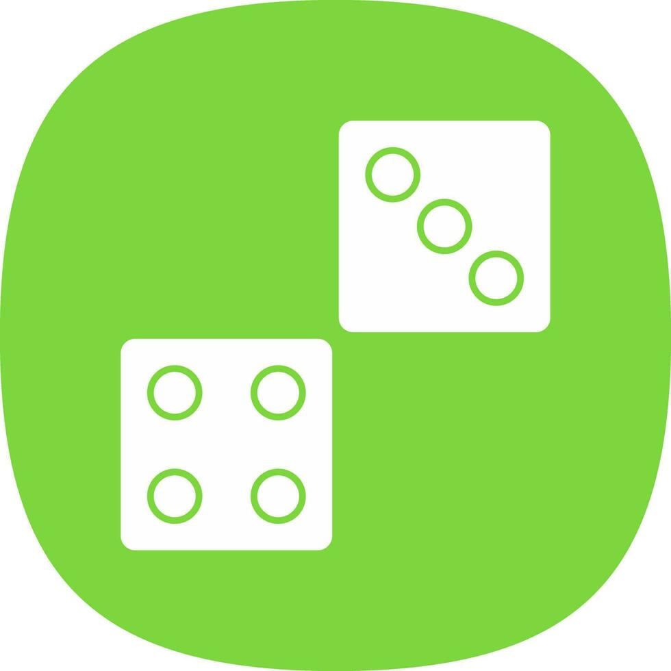 Dice Vector Icon Design