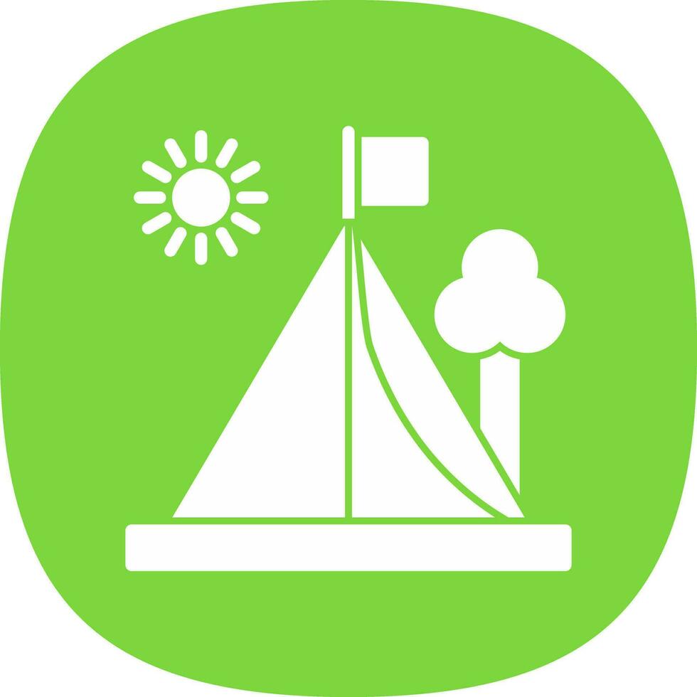 Tent Vector Icon Design