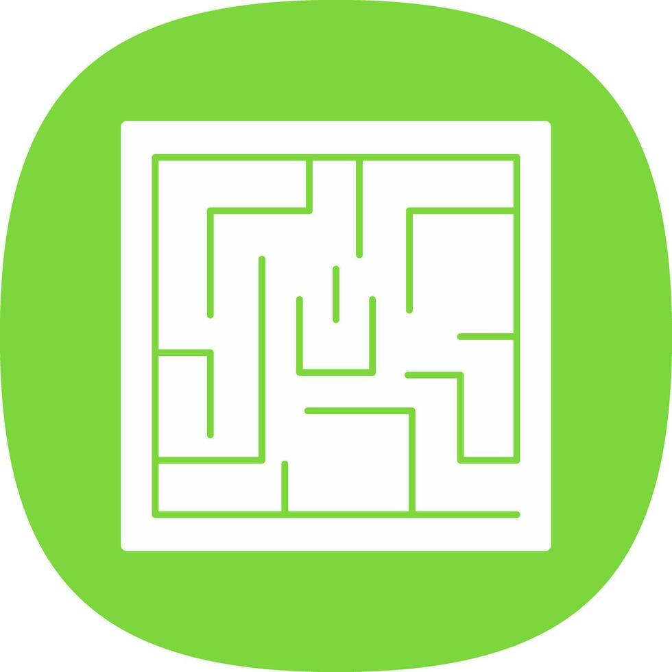 Labyrinth Vector Icon Design