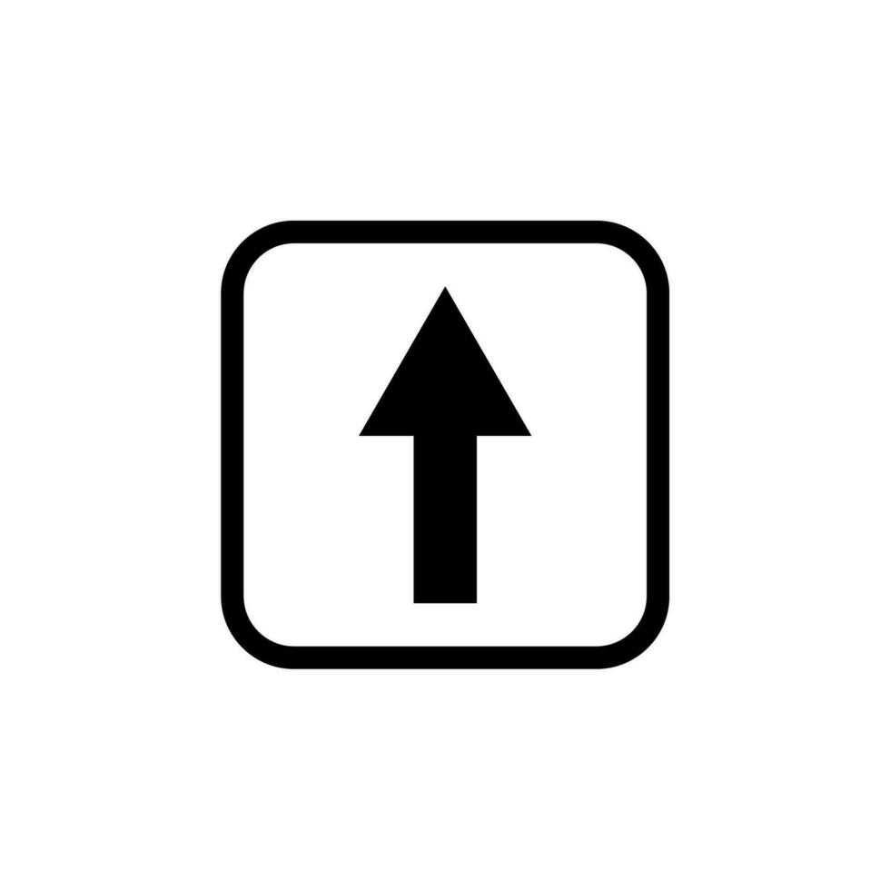 Up arrow icon illustration isolated on white background vector