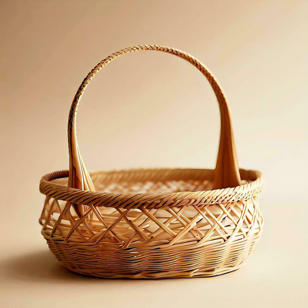 clean basket design AI generated image photo