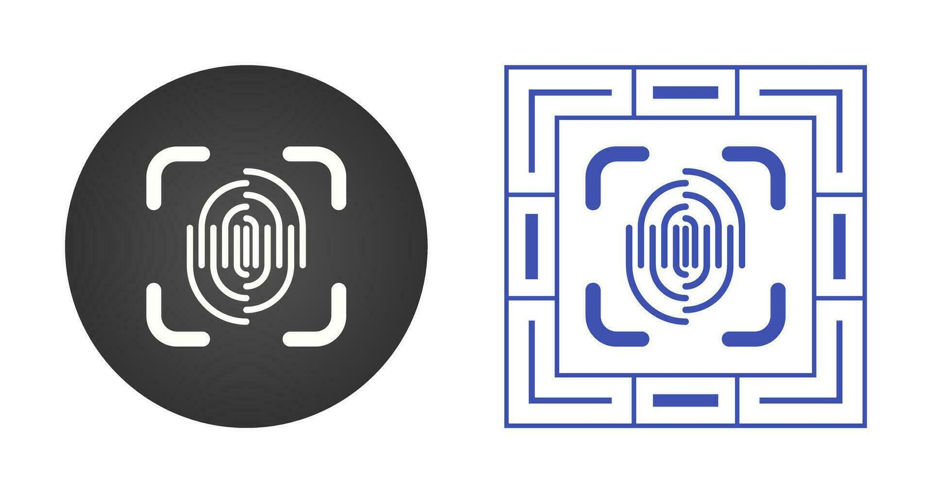 Fingerprint Vector Icon