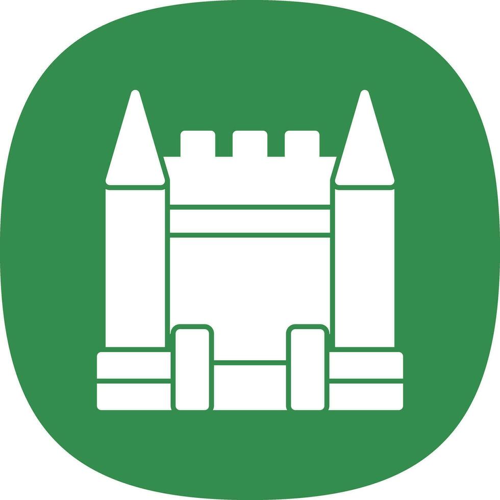 Inflatable Castle Vector Icon Design