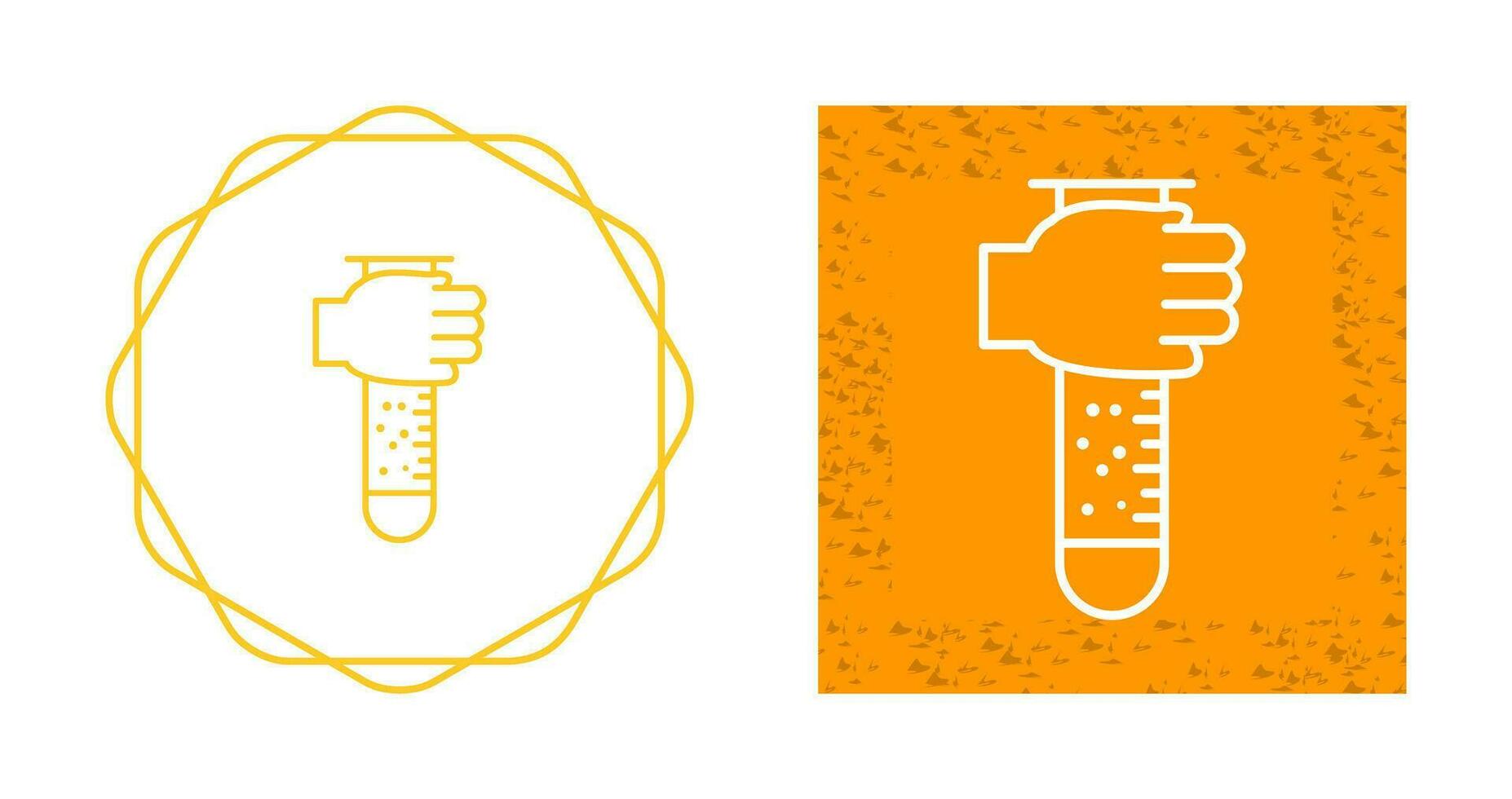 Holding Tube Vector Icon
