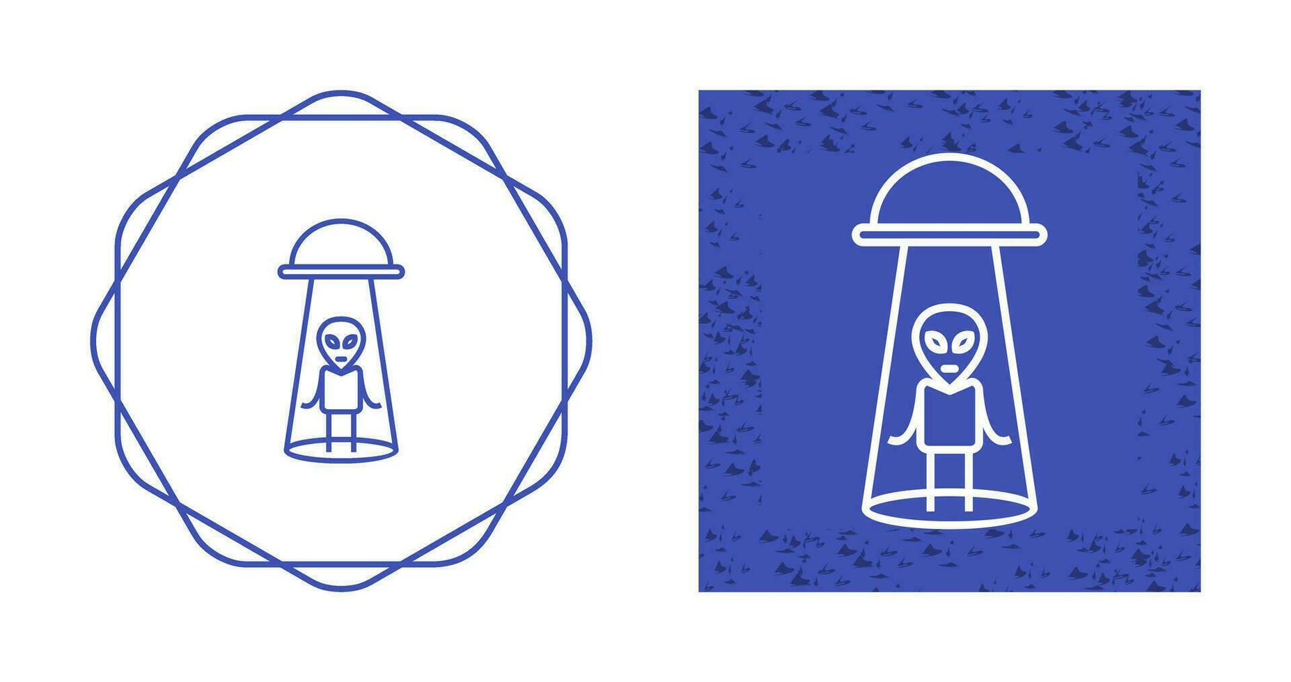 Alien Abduction Vector Icon